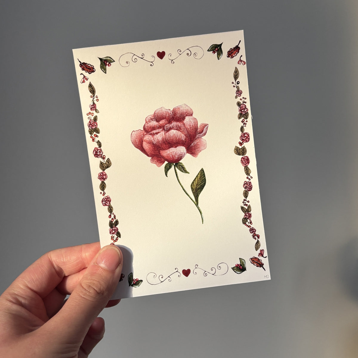 image représentant une carte pivoine